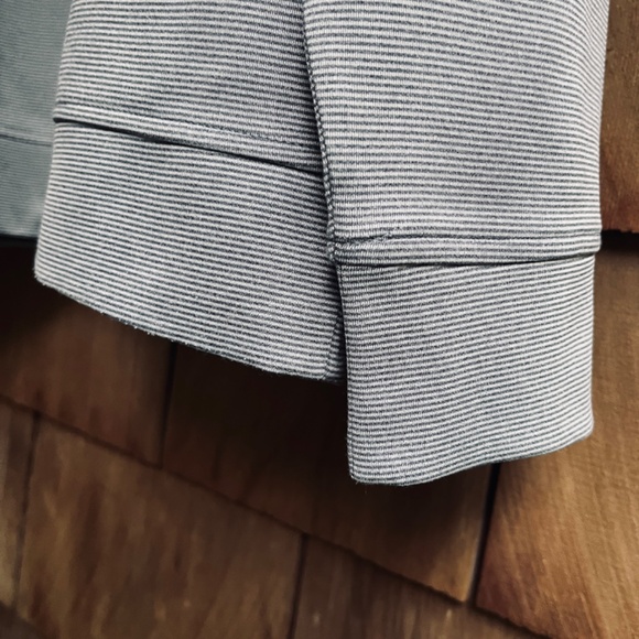 Hickey Freeman Men's Quarter Zip Pullover Striped Gray Size M - Picture 8 of 15